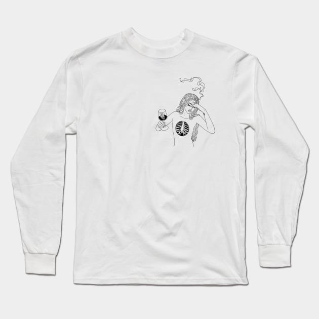 Glass Heart-Full Long Sleeve T-Shirt by SKA ART